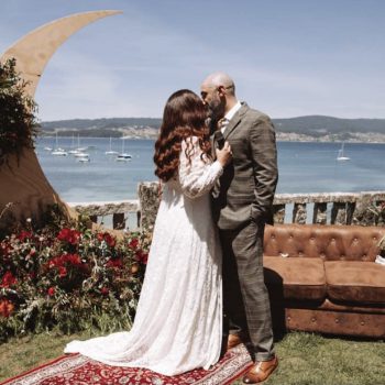 Una boda con el Atlántico de fondo