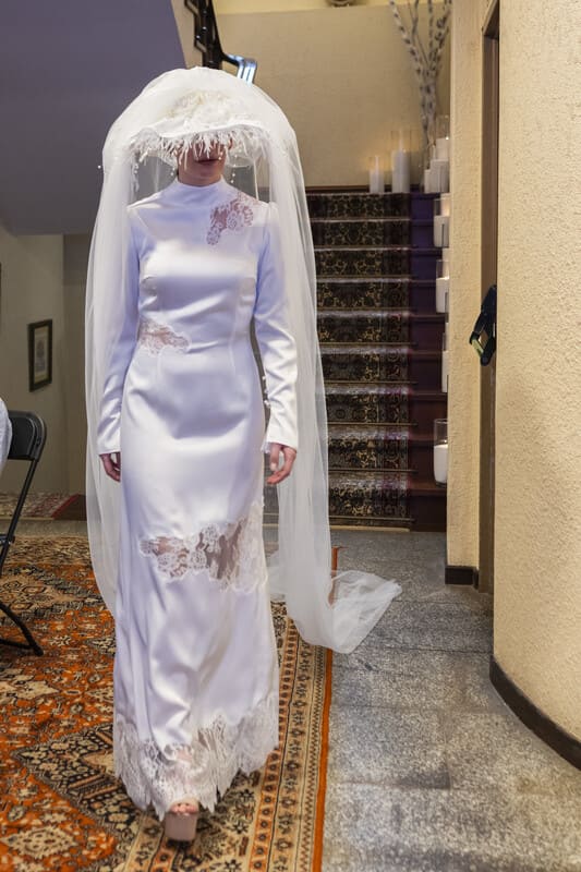 vestido novia lencero